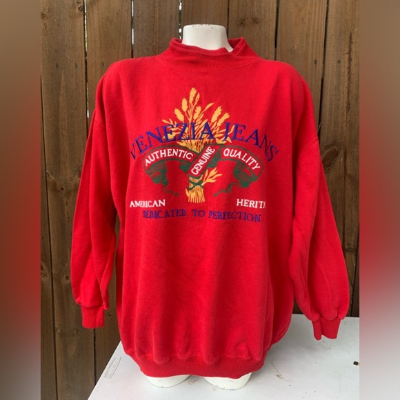 Vintage Venezia Jeans embroidered sweatshirt size 18/20. - Picture 1 of 7